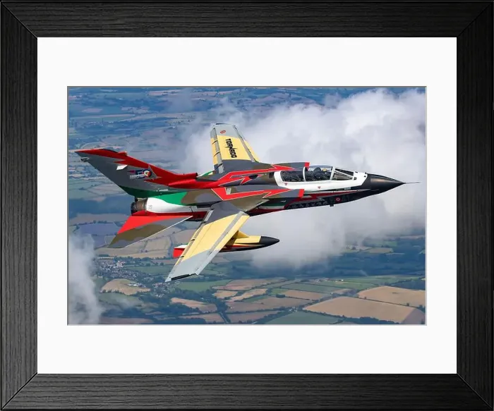 Framed Print : MM7067 / 6-41 Tornado IDS of the Italian Air Force's 6° Stormo captured in an air-to-air formation Framed Print : MM7067 / 6-41 Tornado IDS of the Italian Air Force's 6° Stormo captured in an air-to-air formation