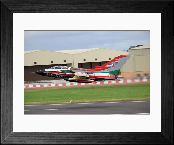 Framed Print : Italian Air Force 50th Anniversary Tornado, leaving on departures day at the Royal International Air Tattoo Framed Print : Italian Air Force 50th Anniversary Tornado, leaving on departures day at the Royal International Air Tattoo