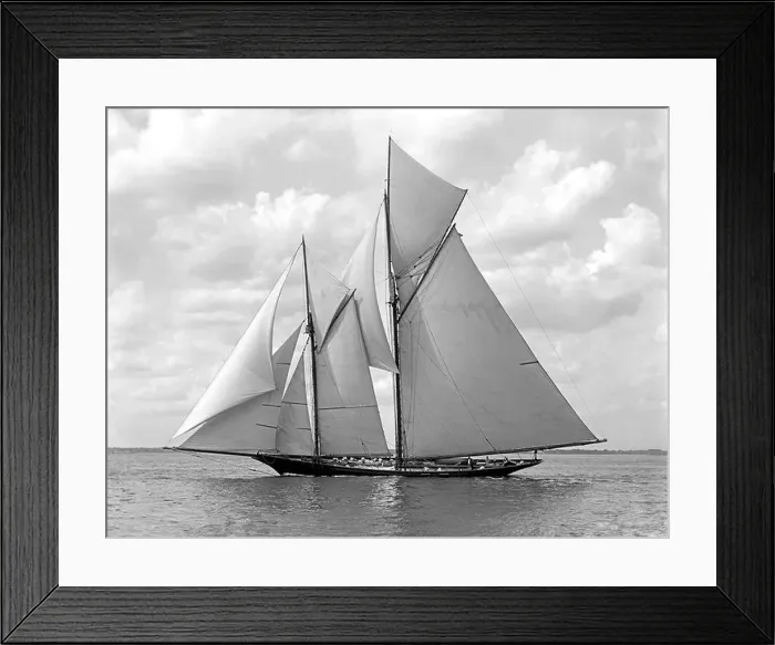 Framed Print : The Volunteer - America's Cup Winner in 1887, shown here in 1891 Framed Print : The Volunteer - America's Cup Winner in 1887, shown here in 1891