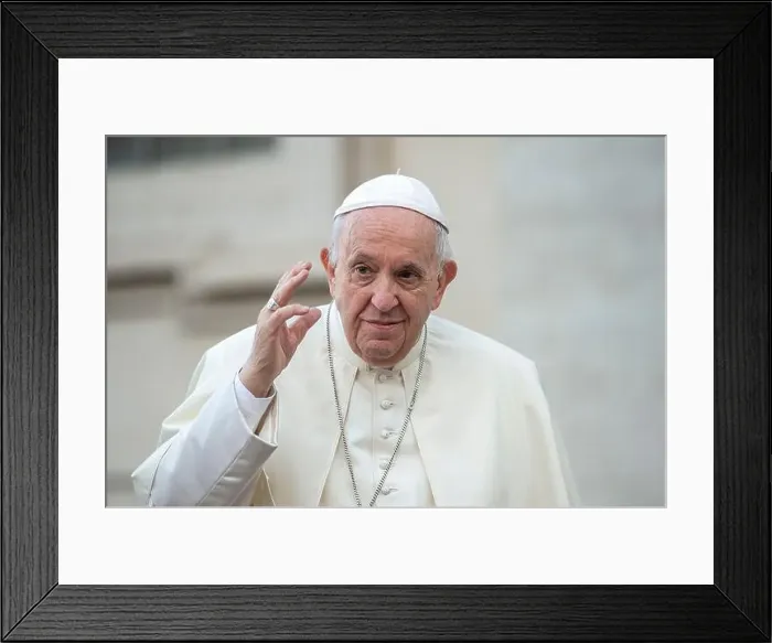 Framed Print : Pope Francis, Pope since 2013, first Jesuit Pope Framed Print : Pope Francis, Pope since 2013, first Jesuit Pope