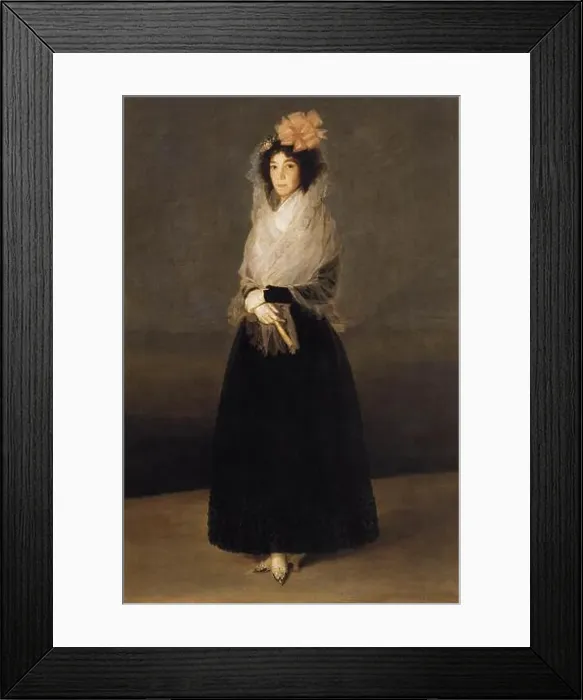 Framed Print : Portrait of the Countess of Carpio, Marquesa de la Solana 1793 by Francisco Goya Framed Print : Portrait of the Countess of Carpio, Marquesa de la Solana 1793 by Francisco Goya
