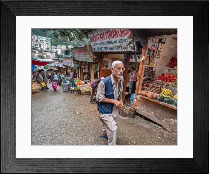 Framed Print : Sabzi mandi, or vegetable market, Shimla, Himachal Pradesh Framed Print : Sabzi mandi, or vegetable market, Shimla, Himachal Pradesh