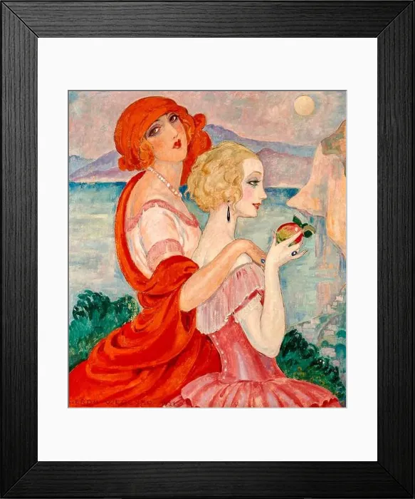 Framed Print : Gerda Wegener artwork entitled On the Way to Anacapri Framed Print : Gerda Wegener artwork entitled On the Way to Anacapri
