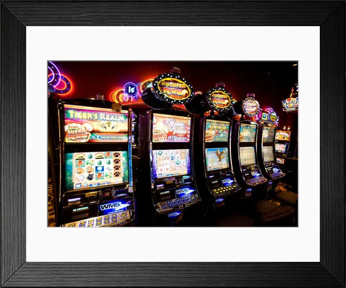 Framed Print : Slot machines at the Squamish Nation casino Framed Print : Slot machines at the Squamish Nation casino
