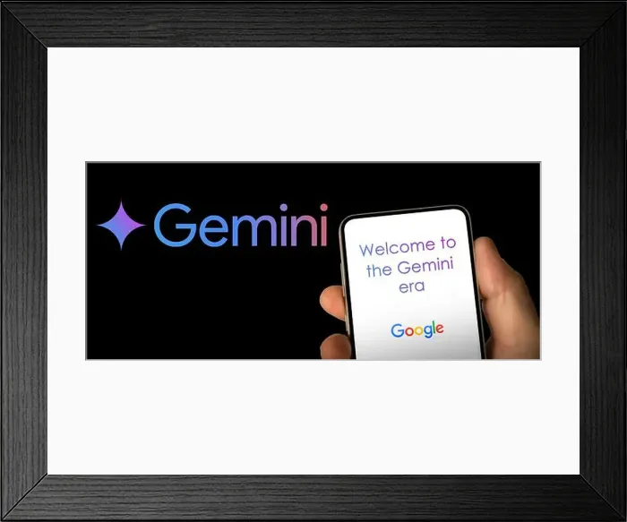 Framed Print : Welcome to the Gemini era by Google Framed Print : Welcome to the Gemini era by Google