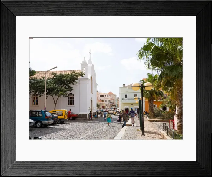Framed Print : Church, Mindelo, Sao Vicente, Cape Verde Islands, Africa Framed Print : Church, Mindelo, Sao Vicente, Cape Verde Islands, Africa