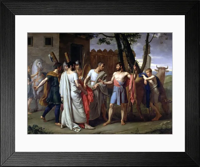 Framed Print : Cincinnatus leaving the plough to make laws in Rome, Lucius Quintus Cincinnatus, Roman dictator, … Framed Print : Cincinnatus leaving the plough to make laws in Rome, Lucius Quintus Cincinnatus, Roman dictator, …