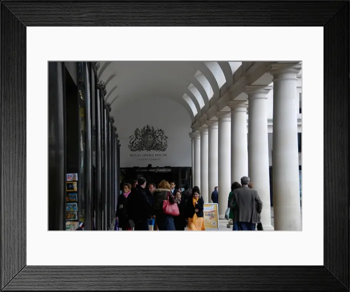 Framed Print : The Royal Opera House entrance in Covent Garden London England Framed Print : The Royal Opera House entrance in Covent Garden London England