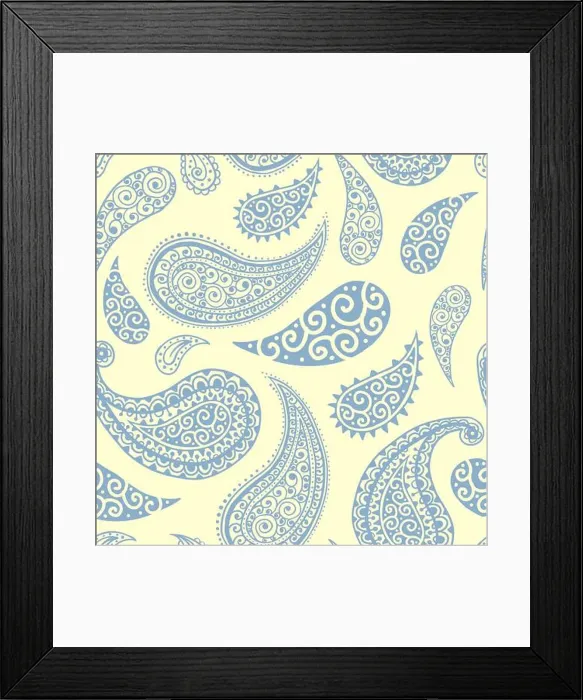 Framed Print : Paisley pattern vector background Framed Print : Paisley pattern vector background