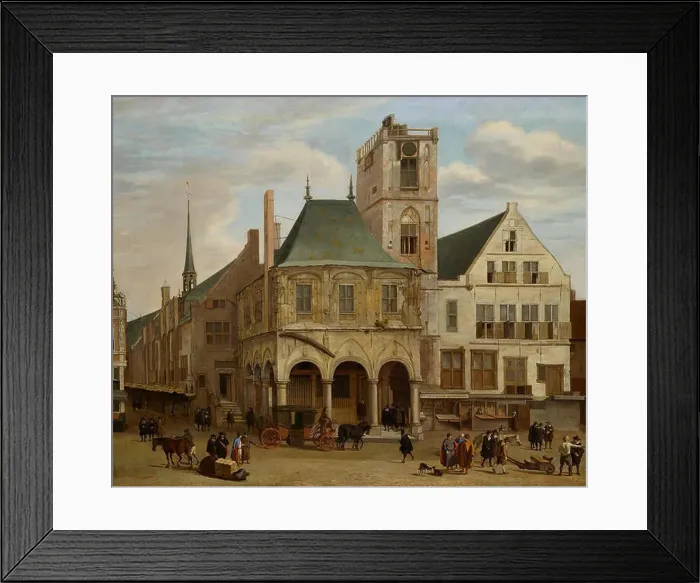 Framed Print : The old town hall.[1] Alternative title(s): Het oude stadhuis in Amsterdam