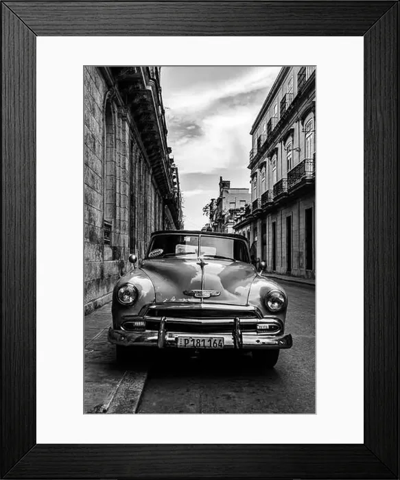 Framed Print : Old timer in the streets of la habana Vieja, cuba Framed Print : Old timer in the streets of la habana Vieja, cuba