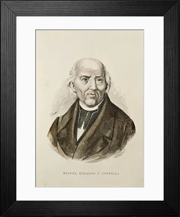 Framed Print : Retrato de Miguel Hidalgo y Costilla (1753-1811). Colección particular, Madrid Framed Print : Retrato de Miguel Hidalgo y Costilla (1753-1811). Colección particular, Madrid