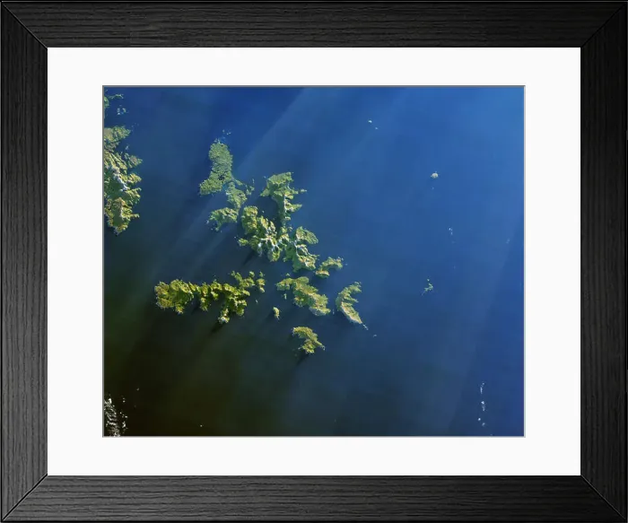 Framed Print : Satellite view of Cape Horn, Tierra del Fuego archipelago of southern Chile