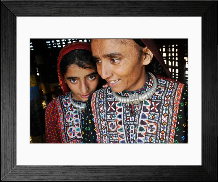 Framed Print : Fakirani Jat tribe in Kutch, India Framed Print : Fakirani Jat tribe in Kutch, India