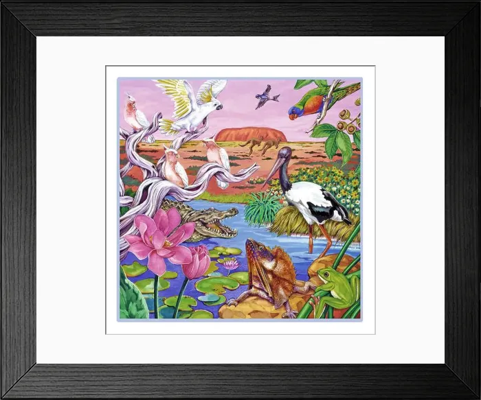 Framed Print : 8Animals & Nature- Australian Fauna & Flora Northern Territory with Uluru in background Framed Print : 8Animals & Nature- Australian Fauna & Flora Northern Territory with Uluru in background