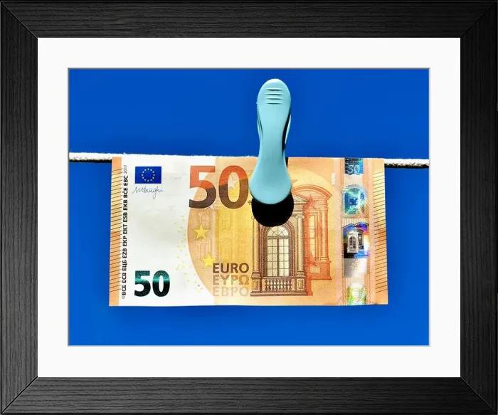 Framed Print : 50 Euro note Framed Print : 50 Euro note