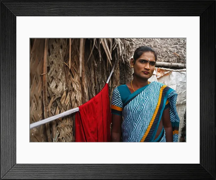 Framed Print : A portrait of transgender person (hijra, aravani, transvestite) in Chennai, Tamil Nadu, India Framed Print : A portrait of transgender person (hijra, aravani, transvestite) in Chennai, Tamil Nadu, India