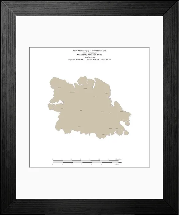 Framed Print : Pulau Kola in the Arafura Sea, belonging to Indonesia Framed Print : Pulau Kola in the Arafura Sea, belonging to Indonesia