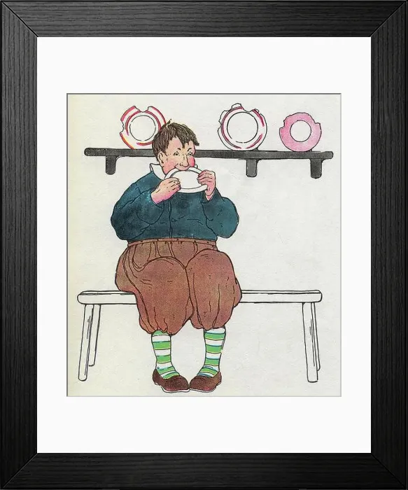 Framed Print : The Real Mother Goose Nursery Rhyme Illustration by Blanche Fisher Wright circa 1915 Framed Print : The Real Mother Goose Nursery Rhyme Illustration by Blanche Fisher Wright circa 1915