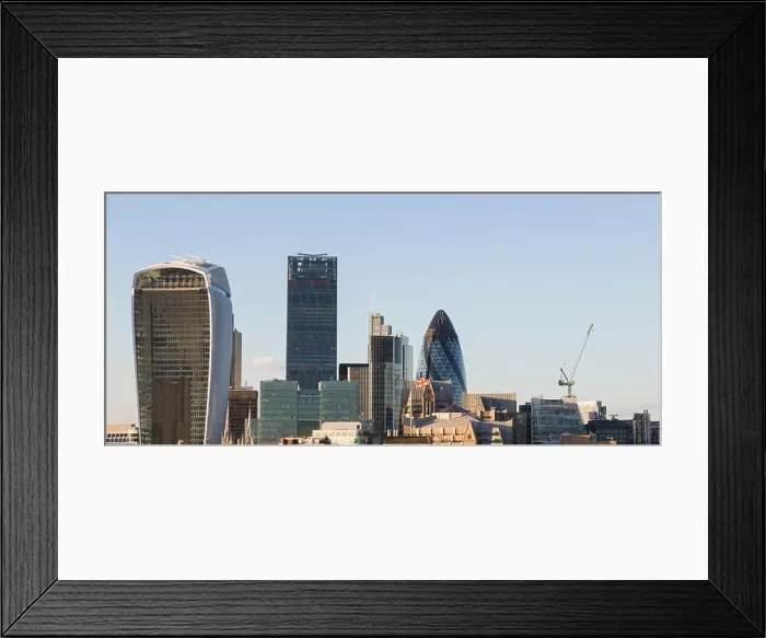 Framed Print : View of London skyline, City of London, UK