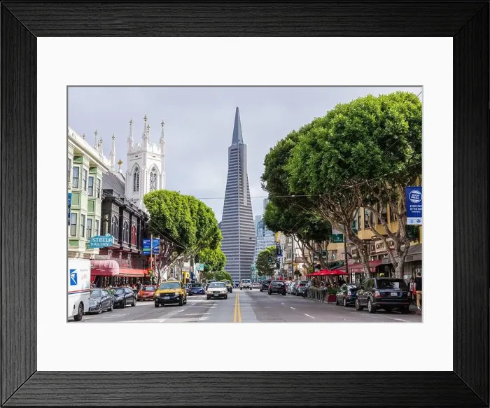 Framed Print : Transamerica Pyramid, Columbus Ave, San Francisco, California, USA Framed Print : Transamerica Pyramid, Columbus Ave, San Francisco, California, USA