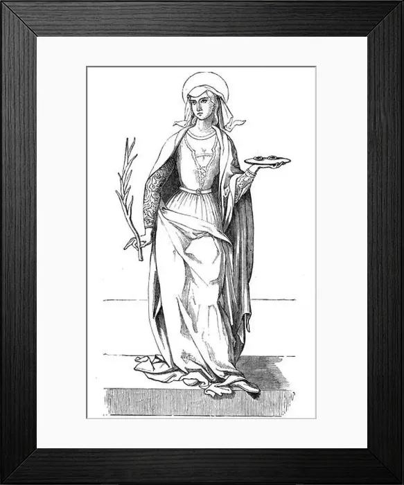 Framed Print : Lucia of Syracuse (283–304), also known as Saint Lucy Framed Print : Lucia of Syracuse (283–304), also known as Saint Lucy