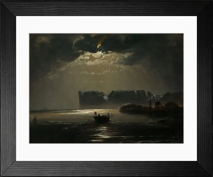 Framed Print : Peder Balke, The North Cape by Moonlight Framed Print : Peder Balke, The North Cape by Moonlight