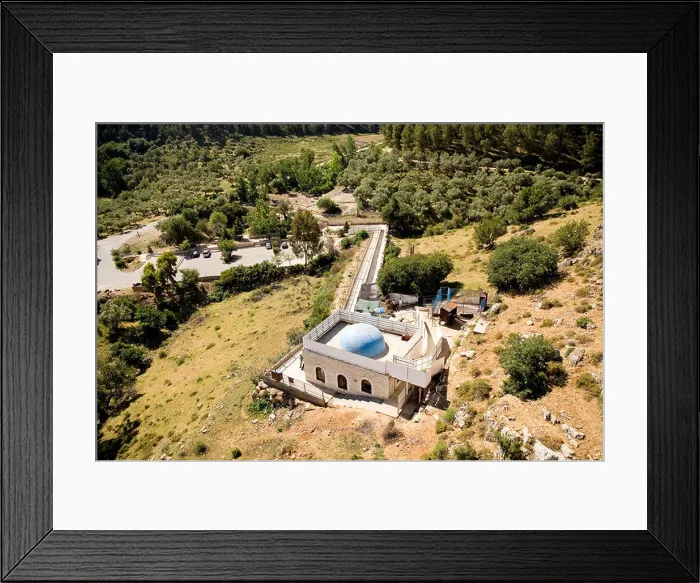 Framed Print : Aerial photograph of a tombs of the just in mount Miron in the Upper Galilee Framed Print : Aerial photograph of a tombs of the just in mount Miron in the Upper Galilee