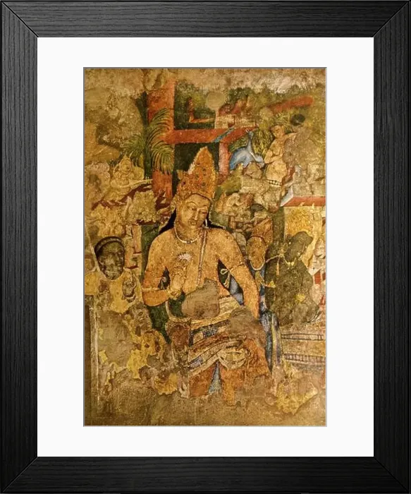 Framed Print : bodhisatva padampani, Ajanta Caves, Aurangabad, Maharashtra, India, Asia Indian fresco Framed Print : bodhisatva padampani, Ajanta Caves, Aurangabad, Maharashtra, India, Asia Indian fresco