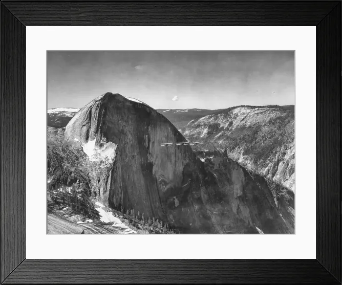Framed Print : Aerial view of Half Dome with three biplanes in front, Yosemite National Park, July 1932