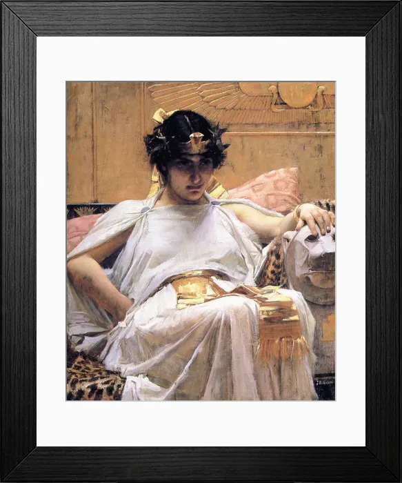 Framed Print : John William Waterhouse Cleopatra 1888 Framed Print : John William Waterhouse Cleopatra 1888