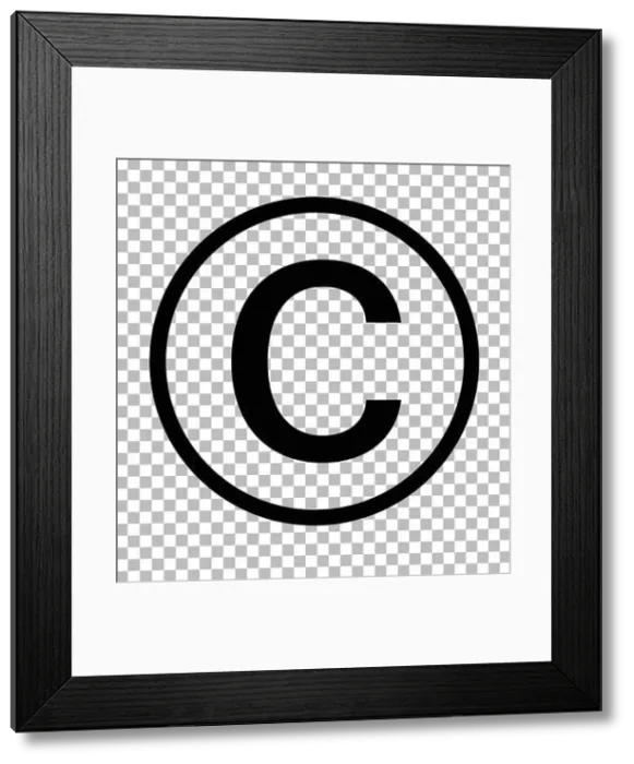 Framed Print : copyright symbol on transparent background. copyright sign. copyright icon Framed Print : copyright symbol on transparent background. copyright sign. copyright icon