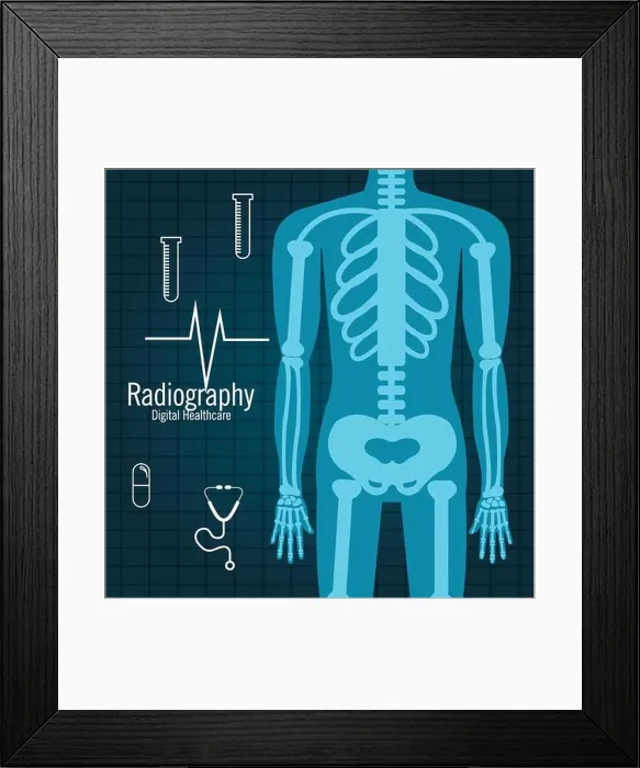 Framed Print : body radiography isolated icon design Framed Print : body radiography isolated icon design
