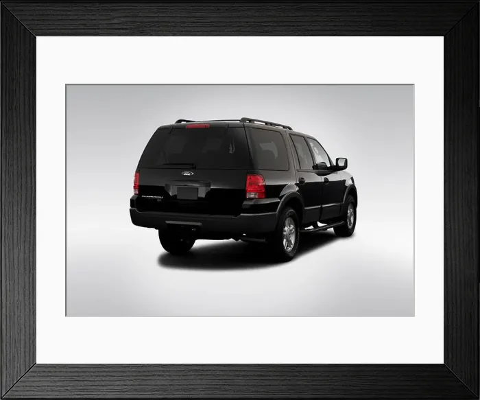 Framed Print : 2006 Ford Expedition XLT Sport in Black - Rear angle view Framed Print : 2006 Ford Expedition XLT Sport in Black - Rear angle view