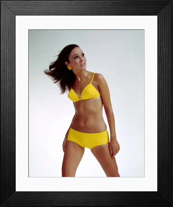 Framed Print : fashion, 1960s, model, wearing bikini Framed Print : fashion, 1960s, model, wearing bikini
