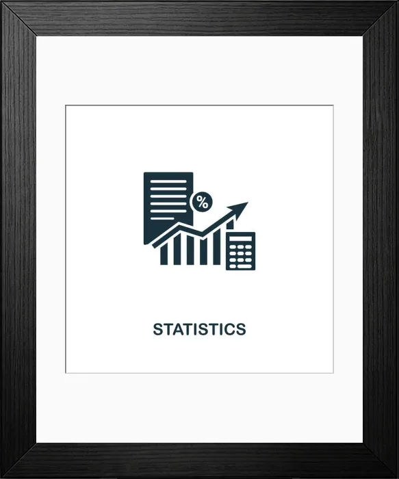 Framed Print : Statistics creative icon. Simple element illustration Framed Print : Statistics creative icon. Simple element illustration