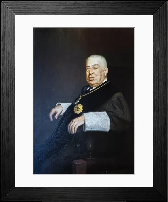 Framed Print : Armand Miravalls i Bové  /  Retrato de Joaquín Dualde Gómez, 1930. Ilustre Colegio de la Abogacía de Barcelona