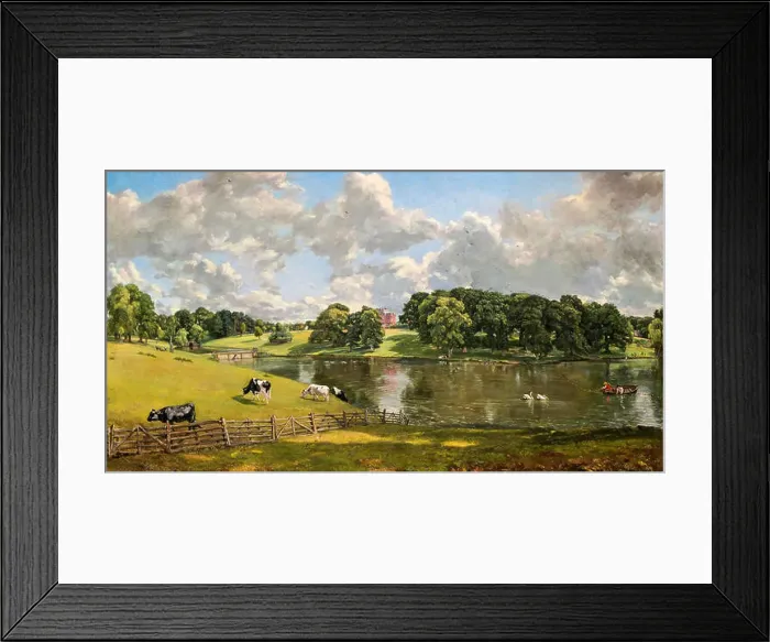 Framed Print : John Constable, Wivenhoe Park, Essex, 1816, landscape painting Framed Print : John Constable, Wivenhoe Park, Essex, 1816, landscape painting