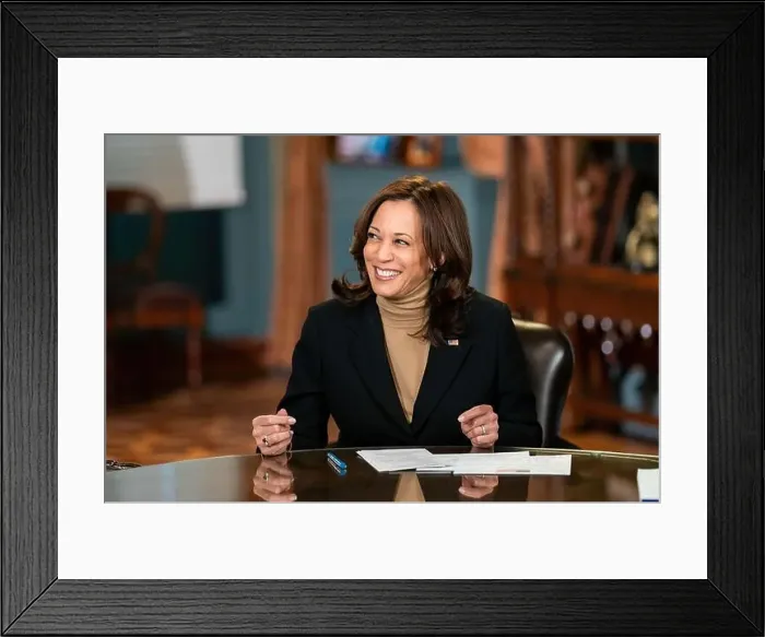 Framed Print : Vice President Kamala Harris sits for an interview with NBC's “The Today Show” Framed Print : Vice President Kamala Harris sits for an interview with NBC's “The Today Show”