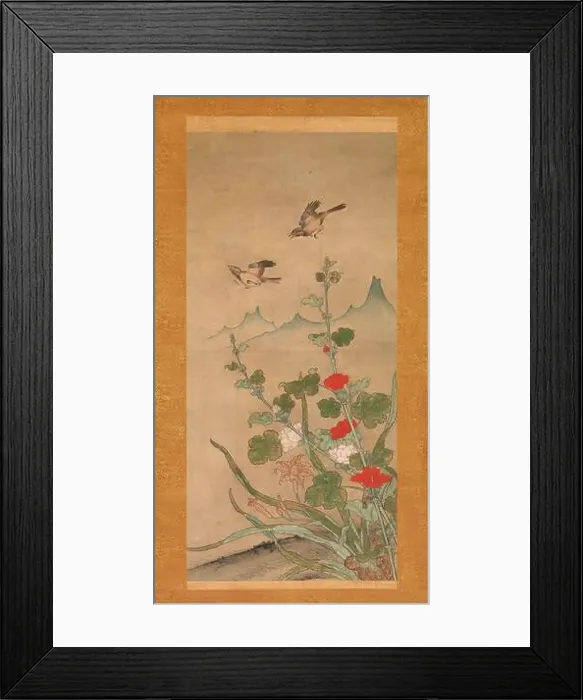 Framed Print : Birds and Flowers of Summer and Autumn