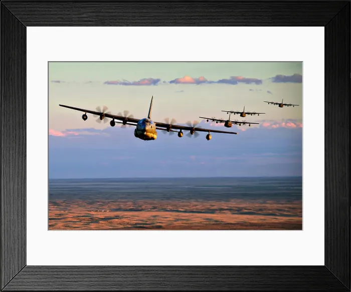 Framed Print : Five US Air Force MC-130J Commando special operation transport aircraft conduct low-level formation training November 5 Framed Print : Five US Air Force MC-130J Commando special operation transport aircraft conduct low-level formation training November 5