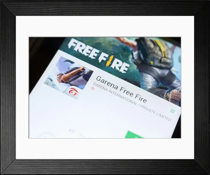Framed Print : Ryazan, Russia - June 24, 2018: Garena Free Fire mobile app on the display of tablet PC Framed Print : Ryazan, Russia - June 24, 2018: Garena Free Fire mobile app on the display of tablet PC