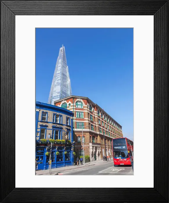 Framed Print : England, London, Southwark, Tooley Street and The Shard Framed Print : England, London, Southwark, Tooley Street and The Shard