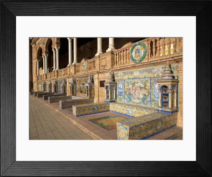 Framed Print : Lugo at Plaza de Espana Square; Seville; Spain Framed Print : Lugo at Plaza de Espana Square; Seville; Spain