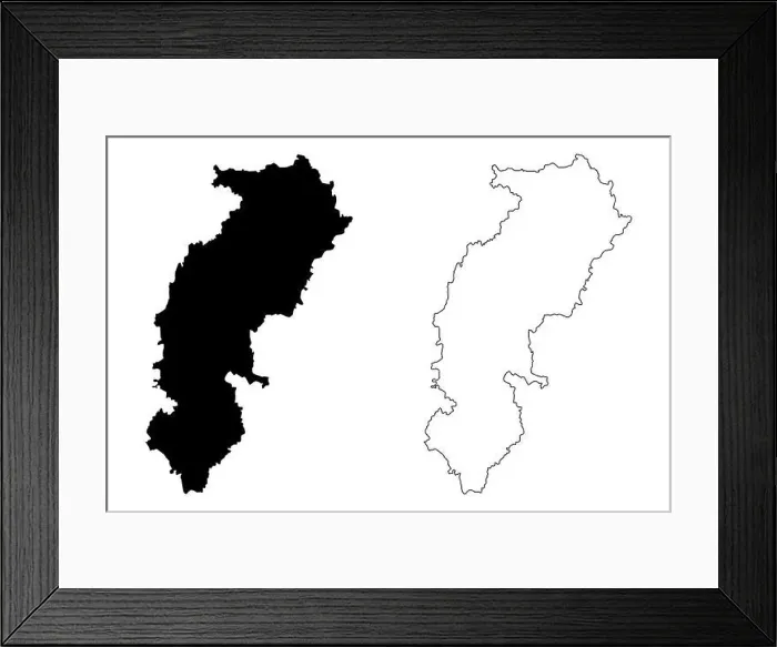 Framed Print : Chhattisgarh (States and union territories of India) Framed Print : Chhattisgarh (States and union territories of India)