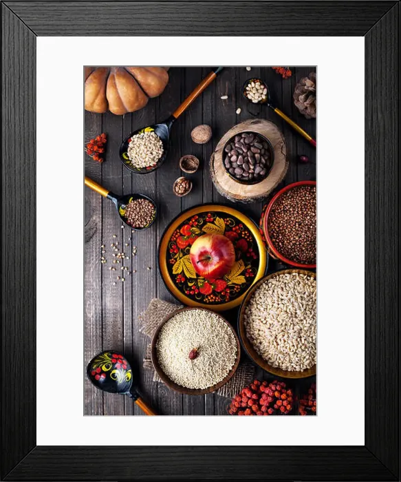 Framed Print : Food Ingredients in Russian traditional dish with hohloma on Shrovetide holidays Framed Print : Food Ingredients in Russian traditional dish with hohloma on Shrovetide holidays