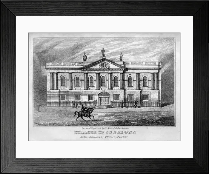 Framed Print : COLLEGE OF SURGEONS, Stephen's green Framed Print : COLLEGE OF SURGEONS, Stephen's green