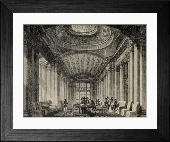 Framed Print : Interior of the Signet Library, Edinburgh, Scotland. 1830s Framed Print : Interior of the Signet Library, Edinburgh, Scotland. 1830s