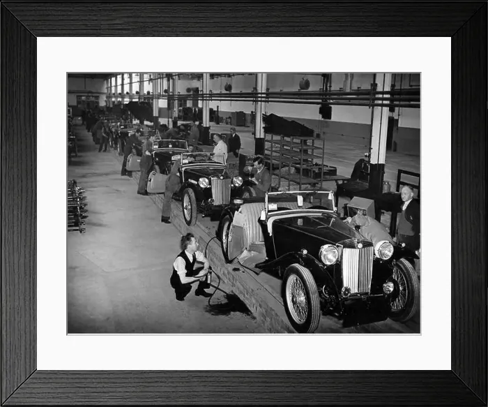 Framed Print : industry, car industry, MG (Morris Garages) Framed Print : industry, car industry, MG (Morris Garages)