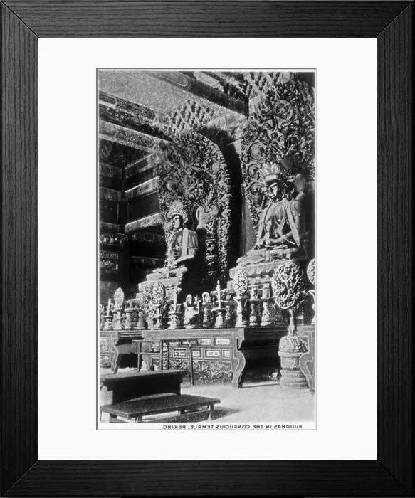 Framed Print : Der Konfuziustempel in Peking, China 1910er Jahre. Temple of Conficius at Beijing, China 1910s Framed Print : Der Konfuziustempel in Peking, China 1910er Jahre. Temple of Conficius at Beijing, China 1910s